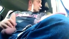 Smoking and Jerking in car