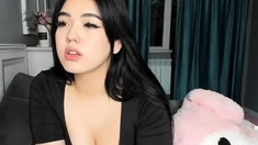 Webcam Asian chick anal masturbation tease