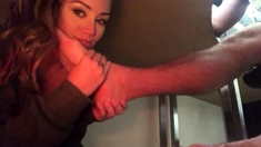 Fetish POV blowjob and handjob from horny slut