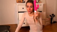 Small titted brunette amateur anal nailed at home