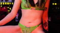 Jessy funny amateur teen brunette toying