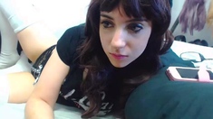 Brunette Solo Webcam Masturbation