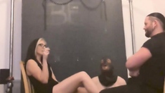 Amateur Busty Brunette Striptease