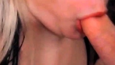 An amateur MILF blowjob followed by hot fucking