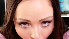 Hot Brunette Girlfriend POV Blowjob