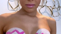 Hot blonde teen fucks husband while big tit wife watches