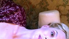 Blonde amateur milf does anal on pov camera 29