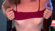 Pale amateur teen brunette Lynn Love