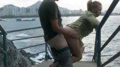 Outdoor Sex by the Water with a Hot Blonde