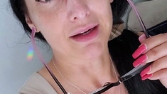 Amateur brunette ariana marie solo toying