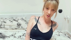 Hot Blonde Babe Solo Masturbation
