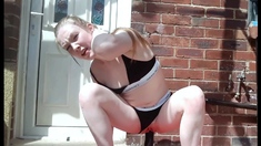 Beautiful Sonya having a horny solo toy masturbation
