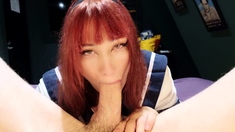 Big cock blowjob and bareback sex by POV porn girlfrien