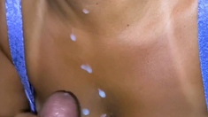 Huge Japan blowjob and handjob POV orgy with a cumshot