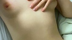 Amateur striptease and Solo masturbation