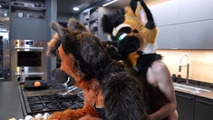 Amateur punk trio head funny with camera