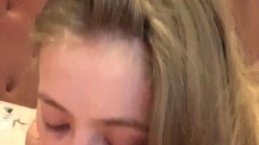 Classy amateur teen fucked deeply doggystyle