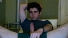 Twink Flashes Cock on Webcam