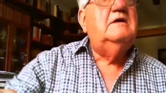 Grandpa Stroking on Webcam