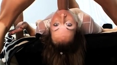 Sexy Slut Gives A Big Cock A Blowjob In The Car