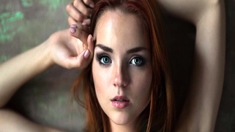 Redhead Vibrates Brunette