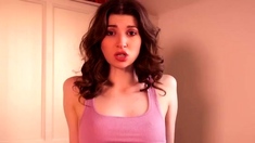 Cute blonde amateur webcam teen masturbating