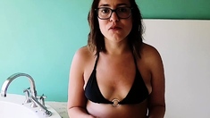 Hottest brunette solo webcam masturbation 2