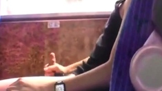 Twink Handjob in the Bus