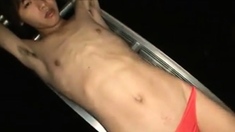 Asian Twink's Bdsm Toy Striptease
