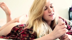 Gorgeous blonde teen Deep Toying