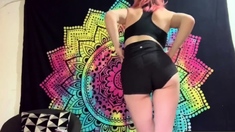 Tattooed Latina Babe Twerking And Stripping