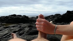 Fucking a Perfect Ass on the Beach - Amateur POV Handjob