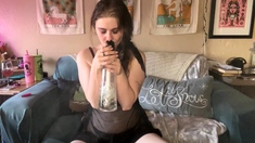 Hot Brunette From Squirt Masturbating On Webcam