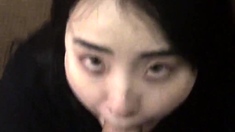 Asian Girl Blowjobs Outdoors Pov