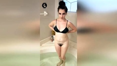 Littlebunnyb - Bunny Striptease In The Tub