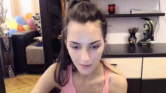 skinny teen beauty pussy on skype