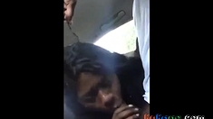 Ebony Blowjob In Car