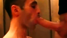 Huge cock blow job and facial