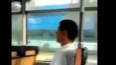 caught jerking off in the bus